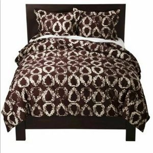 Nate Berkus Target Leaf Print NEW Duvet Set King